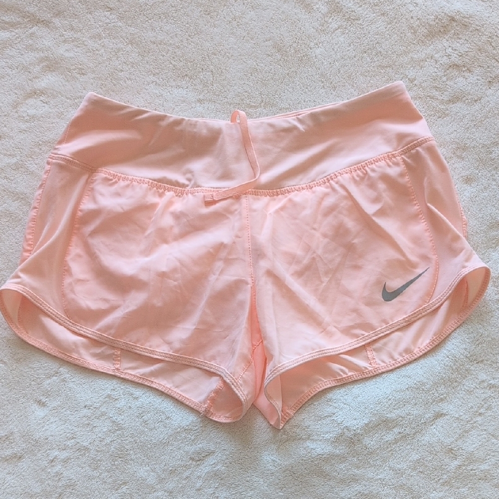 Nike Women’s Pink Athletic Shorts with Reflective Swoosh
